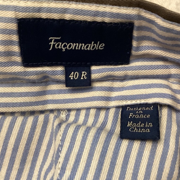 Faconnable cuffed cotton chinos - Picture 8 of 8